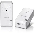 TRENDNET - TPL-423E2K - Powerline 1300 AV2 Adapter Kit  with Built-in Outlet