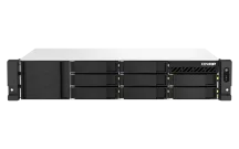 QNAP - TS-873AeU-RP-4G-US - QNAP 2U 8-Bay short-depth rackmount NAS/iSCSI IP-SAN. AMD Ryzen V1500B 4C/8T 2.2GHz, 4GB RAM, 2x2.5GbE LAN, M.2 2280 NVMe/SATA SSD( PCIe Gen3x1), Optional 10GbE PCIe expansion, Redundant PSU