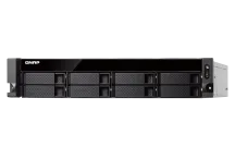 QNAP - TS-877XU-RP-3600-8G-US - QNAP 2U 8-Bay Rackmount NAS, AMD Ryzen 3600 6-core/12-thread 3.6 GHz processor, 8GB DDR4 RAM (max 64GB RAM), 8x 2.5"/3.5" SATA HDD/SSD, 2xGbE LAN, 2 x 10GbE SFP+, USB. 3.1/3.0,  4 x PCIe expansion slot