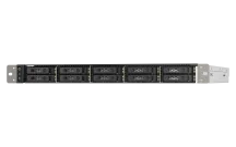 QNAP - TS-h1090FU-7302P-128G-US-01 - QNAP 10-Bay 1U all flash NAS, U.2/U.3 NVMe Gen 4 x 4 and SATA 6Gbps bays, AMD EPYC 7302P 16C/32T Processor, 128GB RDIMM DDR4 ECC RAM, 25GbE, 2.5 GbE, PCIe Gen4 slots, Redundant PSU, Without Rail Kil (RAIL-B02)