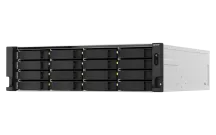 QNAP - TS-h2287XU-RP-E2378-64G-US - QNAP 22-Bay 3U rackmount NAS, Intel Xeon E-2378 8C/16T 2.6 GHz processor (boost up to 4.8 GHz), 64 GB ECC DDR4, 16 x 2.5"/3.5" SATA 6Gbps HDD/SSD + 6 x 2.5" SATA 6Gbps, 10GBASE-T, 2.5GbE RJ45, USB 3.2 Gen2, PCIe Gen4