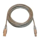 Cyber Power - USB-5AB20-SS - 5 Meter (16'4") High Speed USB 2.0 Peripheral Cable - Silver with Silver Connectors