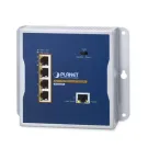Planet - WGS-E304PT - IP30 Industrial 1-Port 95W 802.3bt PoE++ to 4-Port 802.3at PoE+ Wall-mounted Extender (-40 to 75 C, Standard/VLAN/Extend mode, fanless desing, wall mounting, magnetic wall mounting or DIN-rail mounting)