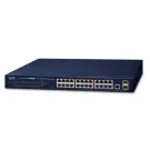 Planet - GS-4210-24P2S - IPv4, 24-Port Managed 802.3at POE+ Gigabit Ethernet Switch + 2-Port 100/1000X SFP (300W)