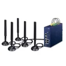 Planet - LCG-300-NR-EU - Industrial LoRaWAN + 5G NR Cellular Gateway with 5-Port 10/100/1000T