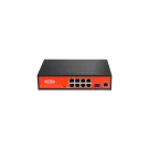 Wi-Tek - WI-PS309GF - 8GE+1 Giga Combo SFP 802.3af/at PoE Switch with 8Port PoE (Project model Delivery time 3weeks)