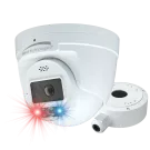 Speco - O4TDD2 - 4MP IP Turret Camera with AI, Audio, and Visual Deterrent, NDAA