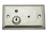 ETS - SM1-SS-KMS - Flush Mount Omni-Directional Microphone and Mute Key Switch Plate, Stainless Steel