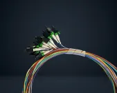 Jonard Tools - SPT-LCA3/12 - Pigtail, 3m, LC/APC, G657A1, Pack of 12 Colored Fibers