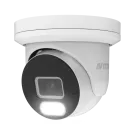 AVYCON - AVC-NBE81F28 - 8MP H.265+ InfiniteColor, Turret IP Camera, AI Lite, DWDR, 8MP@15FPS, Full Color (white light), Built-in Mic, 2.8mm Fixed Lens, MicroSD, Onvif, DC12V / PoE, IP67, White