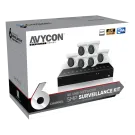 AVYCON - AVK-NL51E6-2T - 5MP Diversity IP Kit with 6 of 5MP IP Turret Cameras and 8CH PoE 4K 4K NVR with 2TB HDD pre-installed, contains AVC-NLE51F28 (6 QTY) and AVR-NSV08P8-2T (1 QTY)