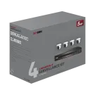 AVYCON - AVK-NP51E4-1T - 5MP Diversity IP Kit with 4 of 5MP IP Turret Cameras with Full AI (Facial Detection) and 4CH PoE 4K 4K NVR with 1TB HDD pre-installed, contains AVC-NPE51F28 (4 QTY) and AVR-NSV04P4-1T (1 QTY)