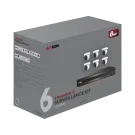 AVYCON - AVK-NS81E6-4T - 8MP Diversity IP Kit with 6 of 8MP Infinite-Star IP Turret Cameras with Full AI (Facial Detection) and 8CH PoE 4K 4K NVR with 4TB HDD pre-installed, contains AVC-NSE81F28 (6 QTY) and AVR-NSV08P8-4T (1 QTY)