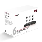 AVYCON - AVK-TE21E6-2T - 2MP TVI Kit with 6 of 2MP TVI Turret Cameras and 8CH DVR with 2TB HDD pre-installed, contains AVC-TE21F28 (6 QTY) and AVR-DSV508H-2T (1 QTY)