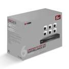 AVYCON - AVK-TE51E6-2T - 5MP TVI Kit with 6 of 5MP TVI Turret Cameras and 8CH DVR with 2TB HDD pre-installed, contains AVC-TE51F28 (6 QTY) and AVR-DSV808H-2T (1 QTY)