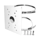 AVYCON - AVM-P-PMT - Pole Mount Bracket, compatible with all cameras with a wall mount attached, White