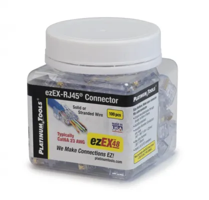 Platinum Tools - 100019C - ezEX48 Connector (10 Per Clamshell)