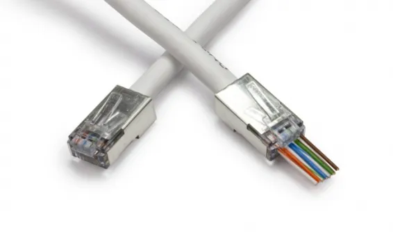 Platinum Tools - 100020 - EZ-RJ45 Shielded Cat5e/6, (Internal Ground). 50/Bag.