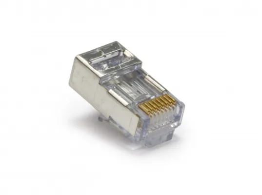 Platinum Tools - 100021C - EZ-RJ45 Shielded Cat5e/6, (Internal Ground). 10/Clamshell.