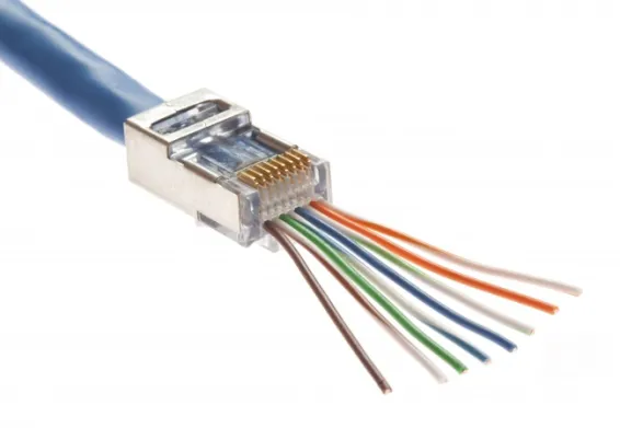Platinum Tools - 100021C - EZ-RJ45 Shielded Cat5e/6, (Internal Ground). 10/Clamshell.