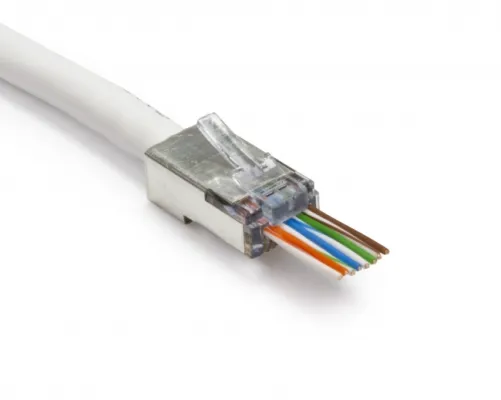 Platinum Tools - 100021C - EZ-RJ45 Shielded Cat5e/6, (Internal Ground). 10/Clamshell.