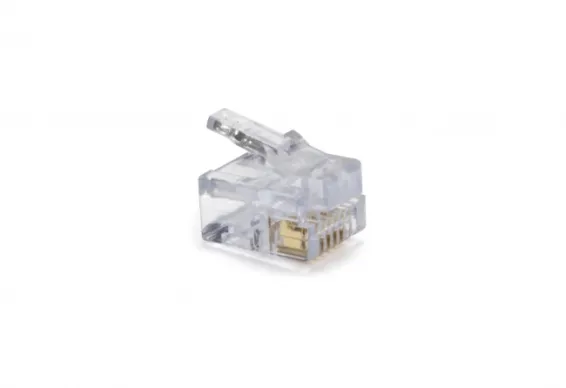 Platinum Tools - 100026LTC - EZ-RJ12/11 Long Tab Connector. 50/Clamshell.