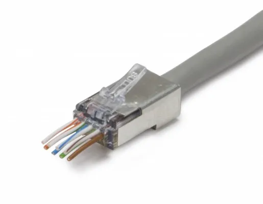 Platinum Tools - 105026 - ezEX38 Cat5E Shielded, RJ45, Internal Grnd. 100/Bag.