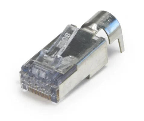 Platinum Tools - 105028 - ezEX44 Cat6 Shielded RJ45 External Ground Connector, 100/Bag.