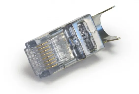 Platinum Tools - 105028 - ezEX44 Cat6 Shielded RJ45 External Ground Connector, 100/Bag.