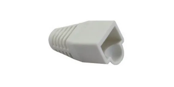 Platinum Tools - 105077 - RJ45 Boot, 6.0mm Max OD, White. Pkg 100pc/Bag.