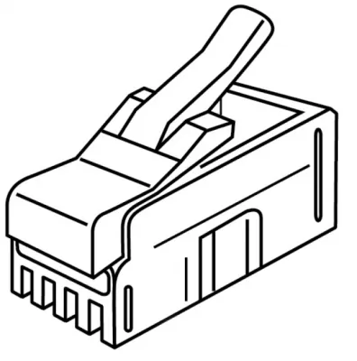 Platinum Tools - 106100 - RJ22 (4P4C), Flat-Stranded. 500/Bag.