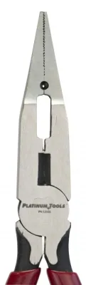 Platinum Tools - 12101C - Long Nose Combo Crimping Pliers, Clamshell.
