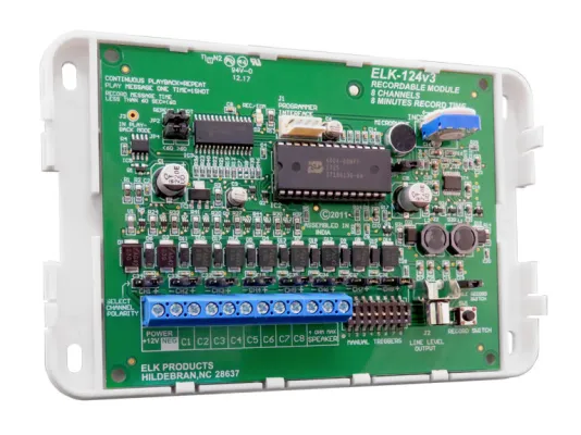 ELK - 124 - Recordable Annunciator with Enclosure; 8 Minutes, 8 Channels