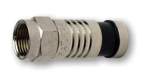 Platinum Tools - 18220 - F-Type Nickel SealSmart Coaxial Compression Connectors RGB 25AWG (Bulk Package 25pc/Bag)