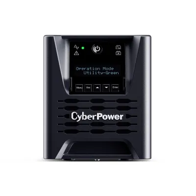 CYBERPOWER - PR750LCD3C - 750VA/750W, Pure Sine Wave, NEMA 5-15P, 5 ft cord, 6 NEMA 5-15R, USB, Serial, SNMP, Relay, EPO, Built-in Cloud Card, PowerPanel Business Edition software, Yes, 3 year warranty