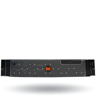 Digital Watchdog - DW-BJRR2P120T - Blackjack Rack NVR Server (Powered by DW Spectrum IPVMS), includes 8 camera licenses pre-installed, 600 Mbps of recording throughput, Windows 10 Pro on mirrored SSD's, 800W Dual Power Supply, 2U rack-mount, 100TB us