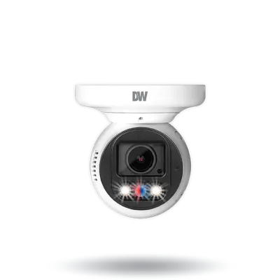 Digital Watchdog - DWC-XSTD05MFQ - MEGApix Ai 5MP Turret IP Camera with Vari-focal Lens, White Light LEDs, Flash Lights and QR Code Reader