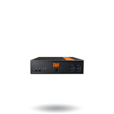 Digital Watchdog - DW-BJMX2T - Blackjack MX NVR Powered by DW Spectrum IPVMS, 2TB, 120 Mbps of recording throughput, Windows 10 OS on separate SSD, Dual Network Ports, 1 Microphone Input, 1 Audio Output, 1 x True HD Out, 1 x DP Out, 1 x VGA Out, 8x U