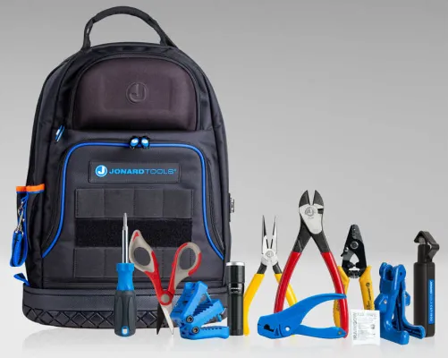 Jonard Tools - TK-121B - Fiber Prep Kit in Backpack (BP-100)