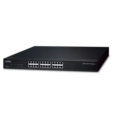 Planet - VGW-2420FS - 24-Port SIP VoIP Gateway (24*FXS): IETF SIP 2.0, T.38/T.30, STUN/Outbound Proxy, TLS/SRTP Security, VLAN, QoS, SNMP, TR069, Caller ID, DND, Three-way conference