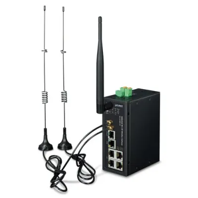 Planet - ICG-2510W-LTE-US - Industrial 4G LTE Cellular Wireless Gateway with 5-Port 10/100/1000T(LTE Band B2/B4/B12)