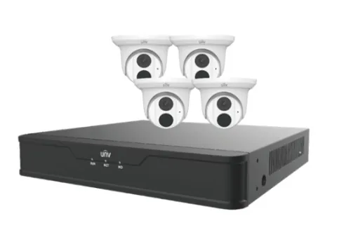 UNV - EK-S31P4T44T1-V3 - 4 Channel Ultra NVR with 4 Unit, 4 MP Camera 2.8mm Type Lens 