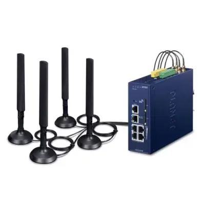 Planet - ICG-2515W-NR - Industrial 5G NR Cellular Wireless Gateway with 5-Port 10/100/1000T