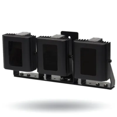 Digital Watchdog - DW-ILIRIP850 - High Performance 850nm Infra-red Illuminator, High Power Dual Core LEDs, with 614' coverage distance. Interchangeable lens packs to deliver a variety of angles out of the box. Built in web browser interface for easy 