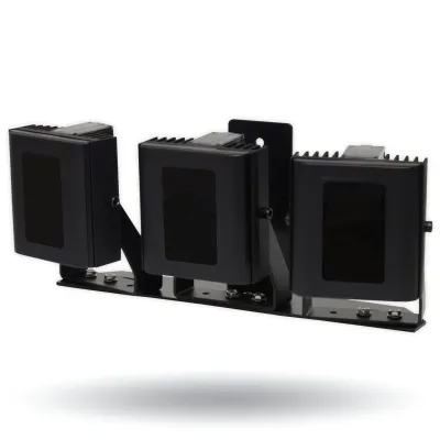 Digital Watchdog - DW-ILIRIP940 - High Performance 940nm Infra-red Illuminator, High Power Dual Core LEDs, with 374' coverage distance. Interchangeable lens packs to deliver a variety of angles out of the box. Built in web browser interface for easy 