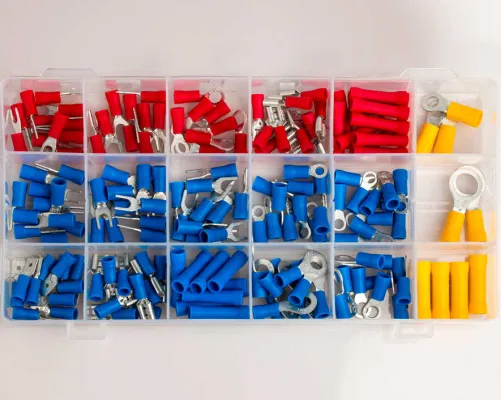 Jonard Tools - TCK-178 - Solderless Ring and Lug Terminal Kit, 178 Pcs