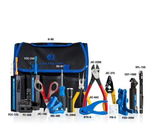 Jonard Tools - TK-151 - Fiber Prep Kit w/ Cleaners, Cleaver & VFL+
