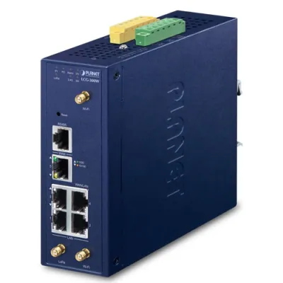 Planet - LCG-300W-US - Industrial LoRaWAN Wireless Gateway with 5-Port 10/100/1000T