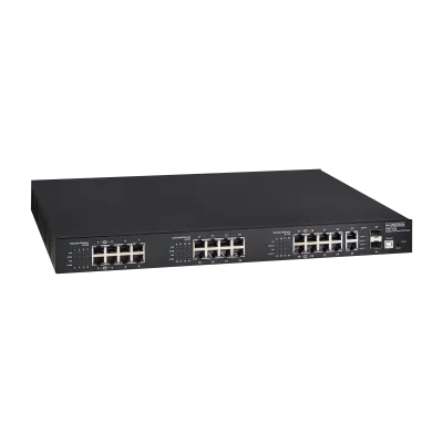 Vigitron - Vi31126 - 26-Port, 16-Port Extended UTP, 8-Port Standard, L2, Hybrid PoE Switch
