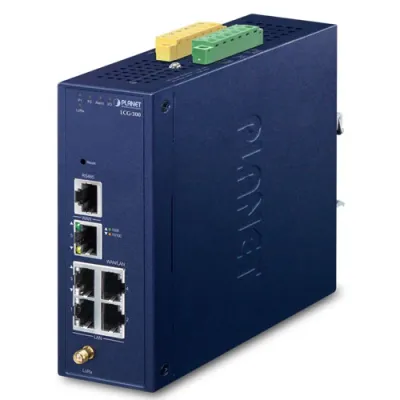 Planet - LCG-300-EU - IP30 Industrial IoT LoRaWAN Gateway with 5-Port 10/100/1000T - EU868 MHz